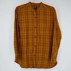 Mountain Hardwear Shirt Womens Makena Tunic Plaid Long Sleeve Mustard Gorpcore S